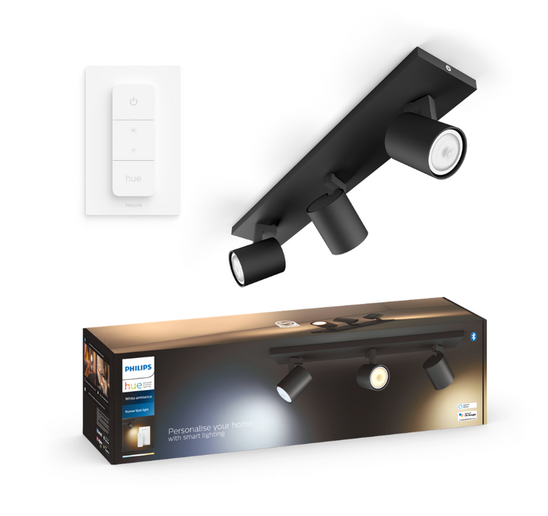 Philips Hue White ambiance Runner med tre spots