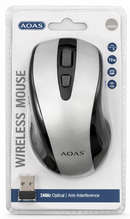 AOAS - Trådløs mus - batteridrevet (vælg farve)