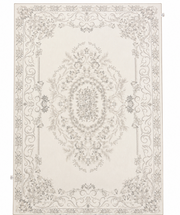 Royal Floral Pearl Tæppe - 160×230 cm med Klassisk Blomstermønster