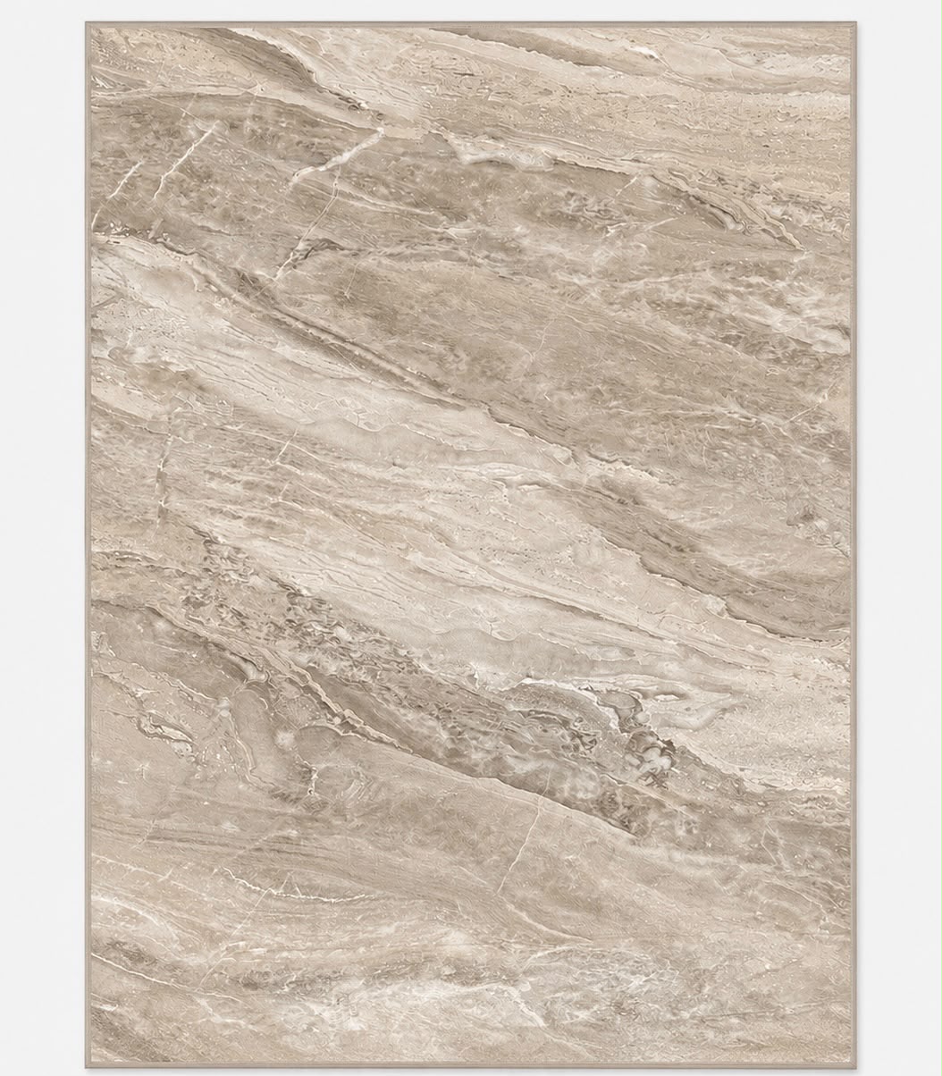 Marble Flow Tæppe - 200x300 cm Beige & Grå, Greige med Marmormønster