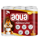 Aqua Køkkenruller – 6 Ruller (Mega Billigt!)