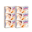 Cosmo Beauty Soap 6-pak a 125g – Sæbebarer til vask og personlig pleje (Papaya)