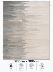 Stilrent tæppe 200x300 cm, Soft Horizon