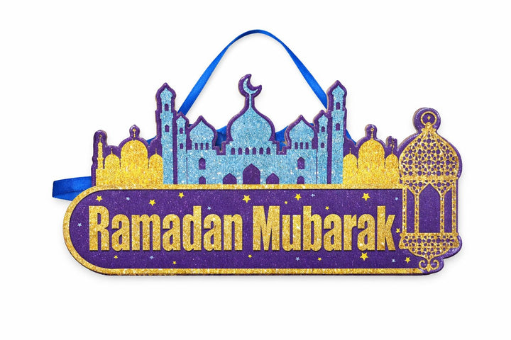 Ramadan skilt der kan hænge / lavet af karton