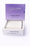 Flekk Fritt Vaskemiddel Ark – Lavender serenity (100 vaske / 100 halvark)