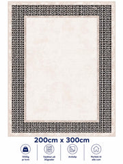 Stilrent tæppe 200x300 cm, Classic Frame