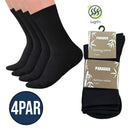 Bambus Sokker 4 par strømper - bambusstrømper - Høj Kvalitet og Komfort! Fra Paradox