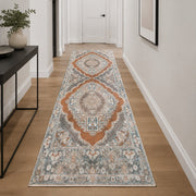 Vintage Terra Løber 100x300 cm – Klassisk Orientalsk Design