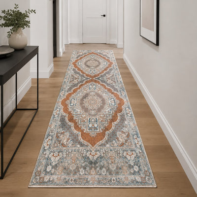 Vintage Terra Løber 100x300 cm – Klassisk Orientalsk Design