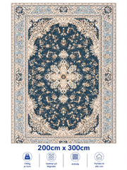 Stilrent tæppe 200x300 cm, Royal Sapphire