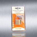 Rustfrit hængelås 30mm med 3nøgler