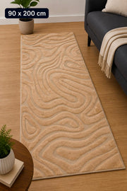Contour Flow Løber 90x200 cm – Teddy Beige