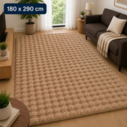 Velour Bubble Teddy Beige Tæppe 180x290 cm