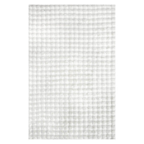 Velour Bubble Tæppe 160x230 cm – Hvid