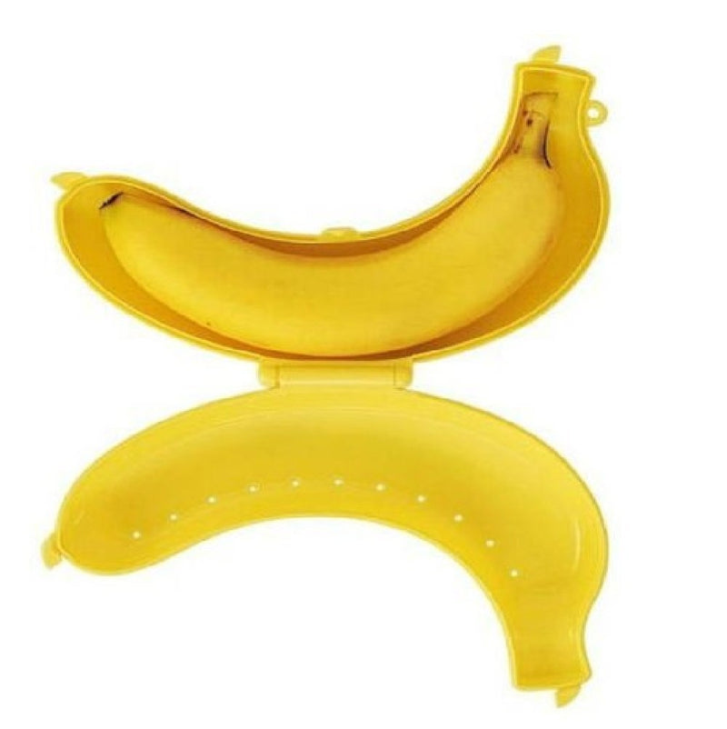 Banan Beholder med gaffel. Gul