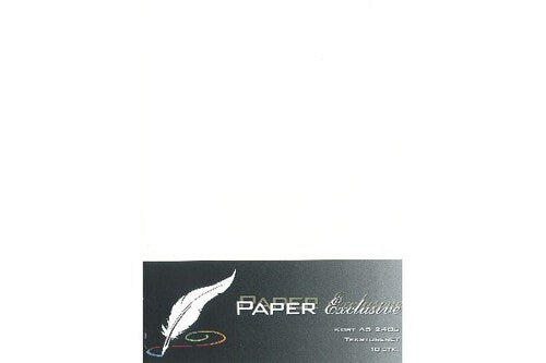 Paper Exclusive Kort A5 240g Creme Tekstureret 10stk. ⎮ 5700130139018 ⎮ VE_013901 