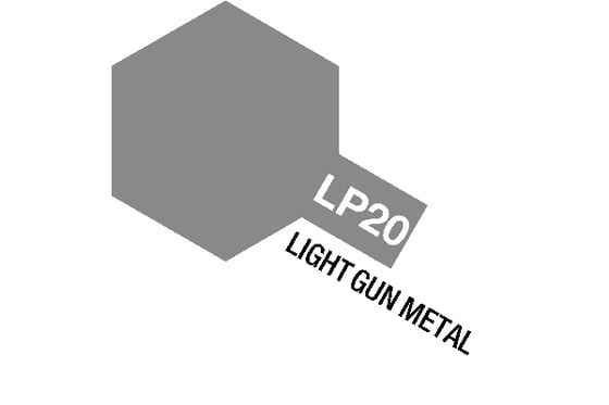 Tamiya Lacquer Paint LP-20 Light Gun Metal ⎮ 45206313 ⎮ VE_543820 