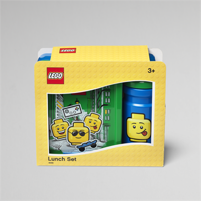 LEGO Madkasse + Drikkedunk - Ikonisk dreng