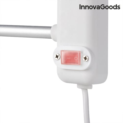 Elektrisk Håndklædestativ til Væggen InnovaGoods 65W Gråhvid (5 Stænger)
