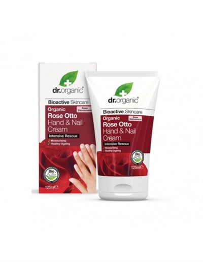Dr. Organic, Rose Otto Hand & Nail Cream, 125 Ml. ⎮ 5060176672970 ⎮ NS_000244 