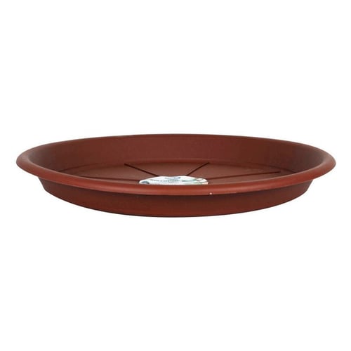 Flower Pot Dish Green Time Plastic Brown (Ø 32 cm)