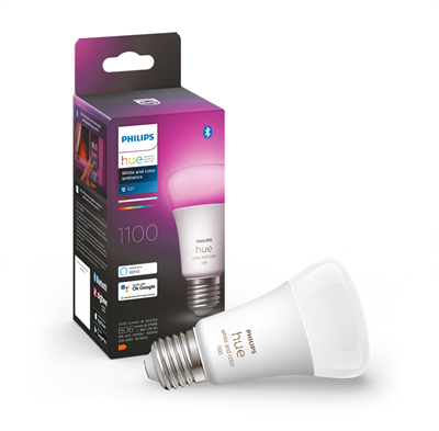  Philips Hue White and Color ambiance E27 pære 1 stk 