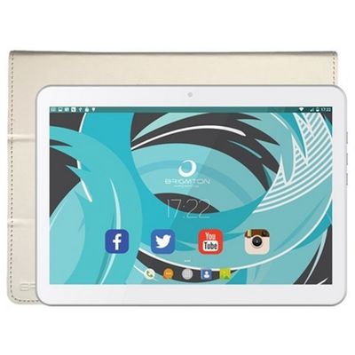 Tablet med cover BRIGMTON BTPC-1021B-BTAC-108B 10,1" Quad Core 1 GB RAM 16 GB Hvid ⎮ 8425081017556 ⎮ BB_S0207455 