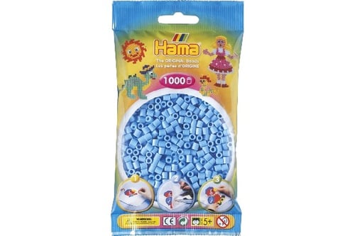 Hama Midi Perler 1000stk Pastel Blå