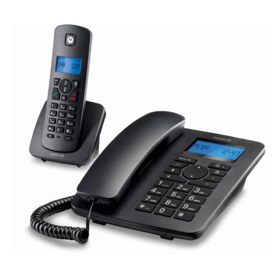 Fastnettelefon Motorola C4201 Combo DECT (2 pcs) Sort ⎮ 5055374707616 ⎮ BB_S0224077 