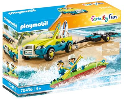 Playmobil Strandbil med kanoanhænger (70436)