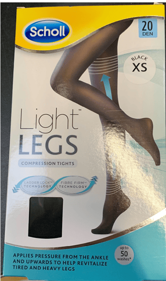  Scholl Tight 20 Denier støttestrømper Sort str. XS  ⎮ 5701092113320 ⎮ Nv_003597 