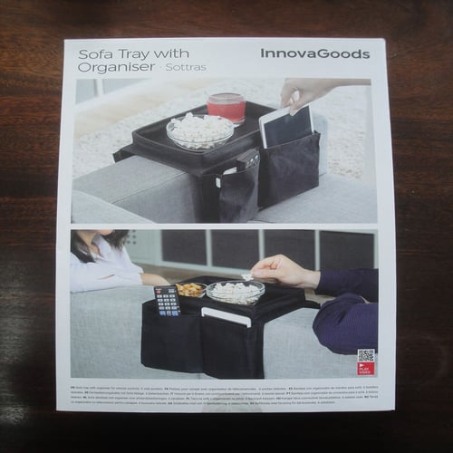 Bakke til Sofa med Organizer til Fjernbetjeninger InnovaGoods