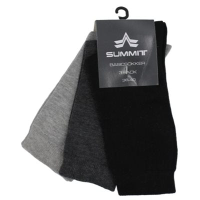 3-pak basissokker str. 38/40 ⎮ 5714208920996 ⎮ GT_000495 