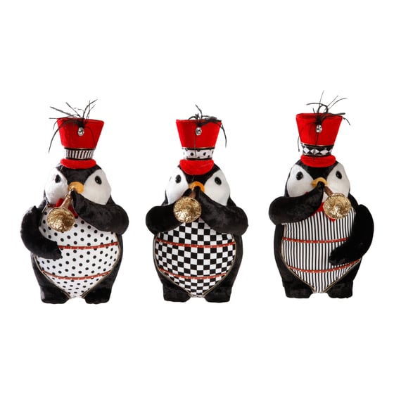 Pingvin, H 31cm, B 16cm, D 24cm, 3ass, Rød/Sort ⎮ 5713582702594 ⎮ DG_000838 