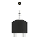 Qnect, Adapter Minijack 3.5 male - 2xRCA female