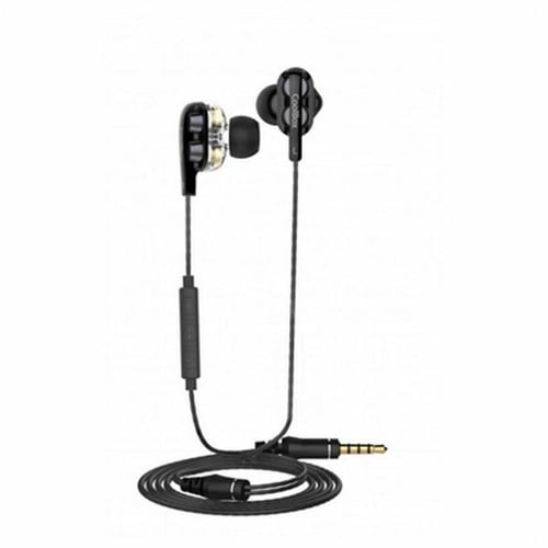 Hovedtelefoner med mikrofon CoolBox COO-AUR-S04DD Sort