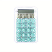 Mini Transparent Basic Lommeregner med Bløde Knapper