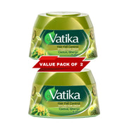 Vatika (2 x 140ml) Hårtab Kontrol Styling Hair Cream - 2-pak Cactus, Chergir & Olive