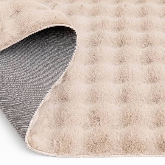 Velour Bubble Tæppe 160x230 cm – Desert Sand