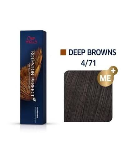 Wella Koleston Perfect 4/71 – Permanent Hårfarve Medium Brown Brown Ash
