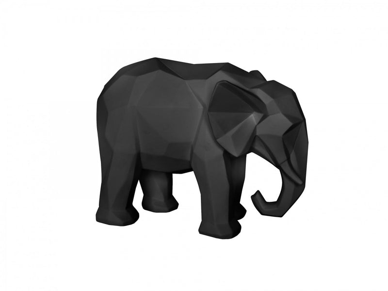 Statue Origami Elephant black