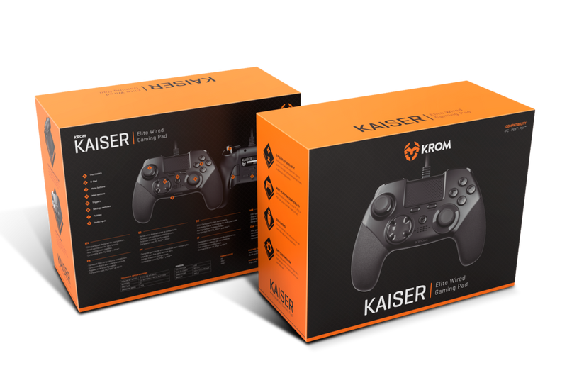 K.ROM KAISER ELITE Wired GAMING PAD joystick for PC/ps3/ps4