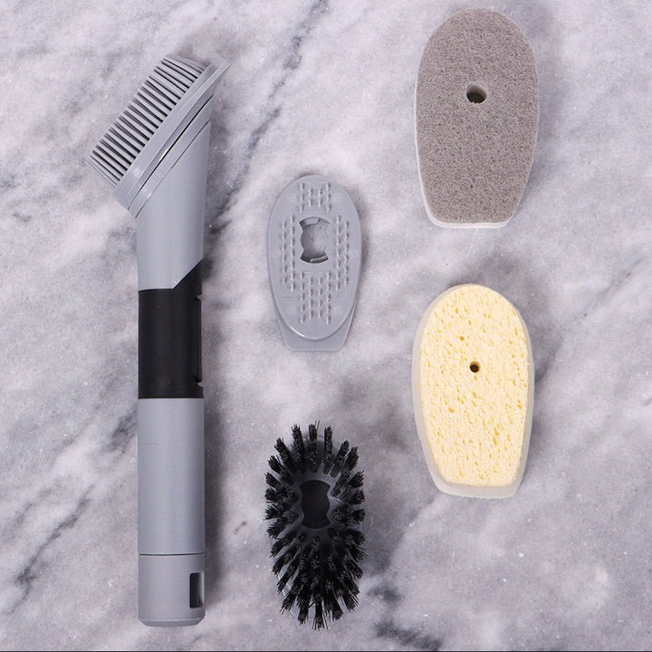 opvaskebørste med sæbedispenser