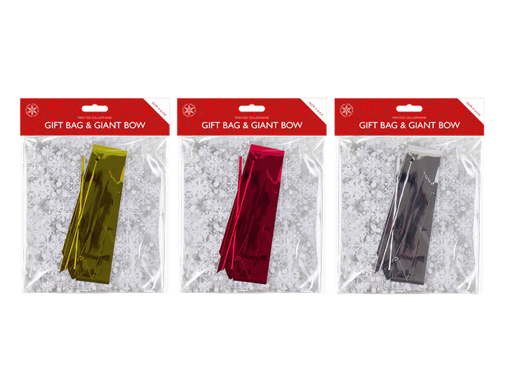 Christmas - Large gift bag with gift ribbon (read info)