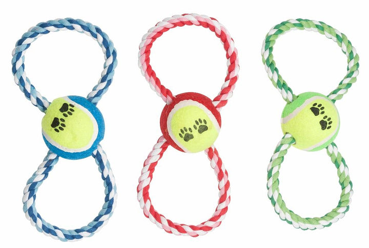 Maxxpro - hunde legesnor med bold.  Bemærk du får en tilfældig farve tilsendt