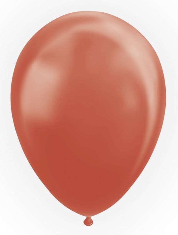 Fiesta - 10 balloner metallisk metallisk kobber farve 30cm - Dollarstore.dk