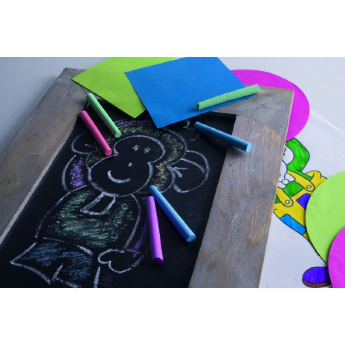 Topwrite kids - farvede små kridt 12stk