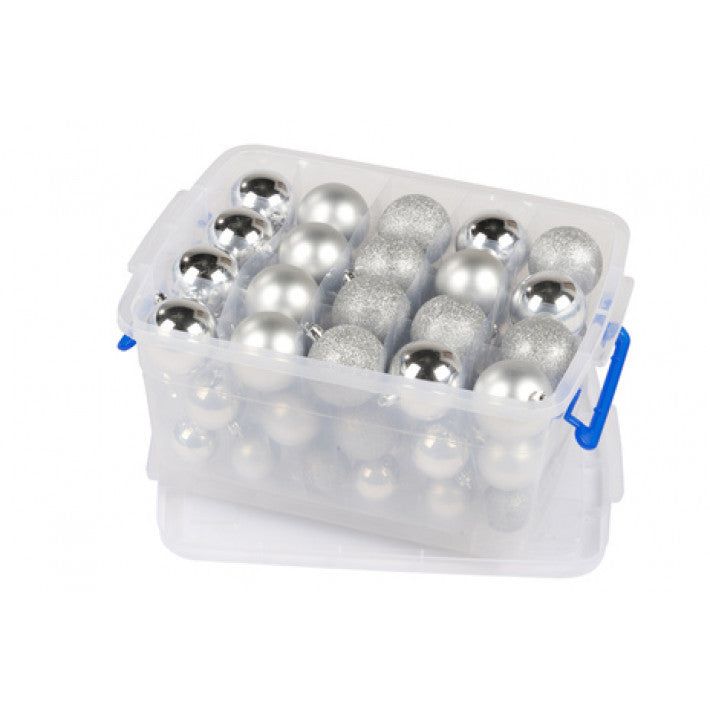 Christmas gifts - Christmas balls in box 70 balls mixed 6/5/4 cm