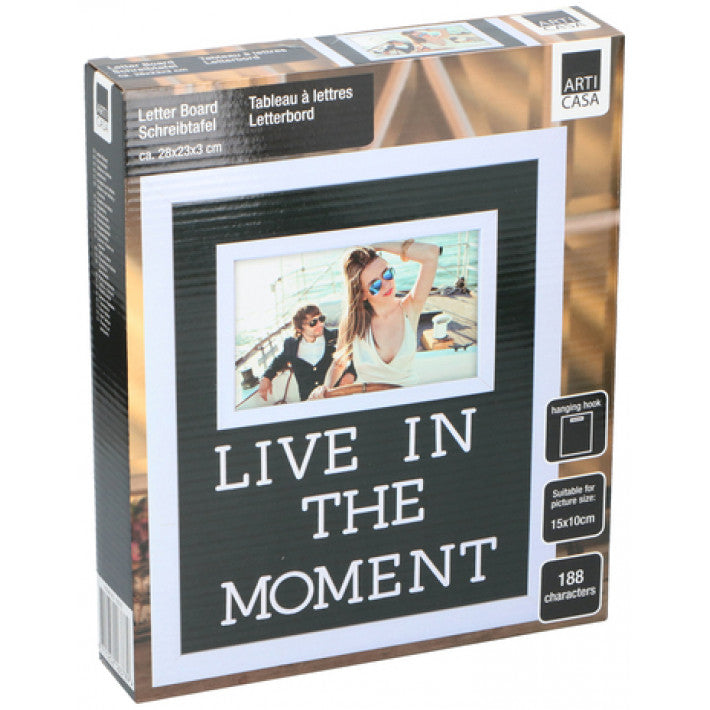 Arti Casa - letter board with picture frame 28 x 23 x 3 cm