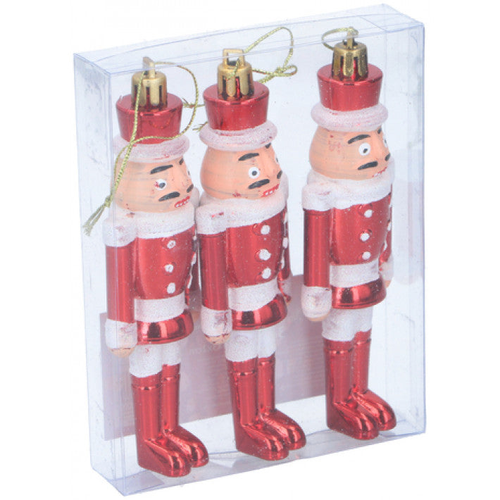 Christmas gifts - Decorated nutcracker wooden hanger 3 pcs